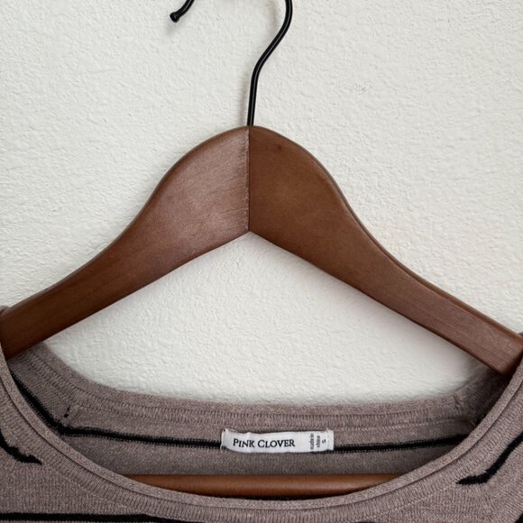 Pink Clover Striped Pullover Size S - Picture 2 of 4